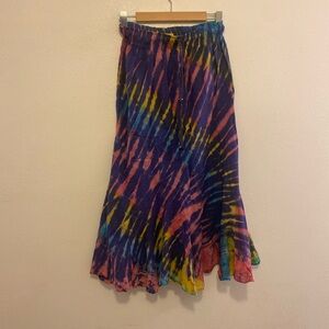 Karma Circle Colorful Tie-Dye Women's Skirt